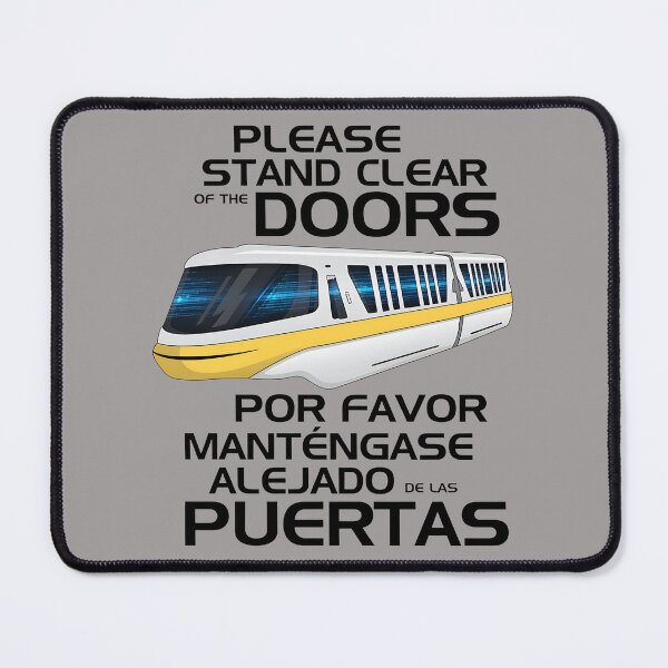 Item preview, Bilingual Monorail Doors Please Stand Clear Shirt-81 designed and sold by KevinMszyca.