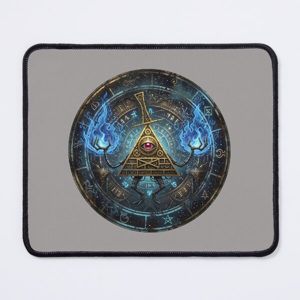 Item preview, Bill Cipher Flames Mystic Circle T-Shirt-82 designed and sold by KevinMszyca.