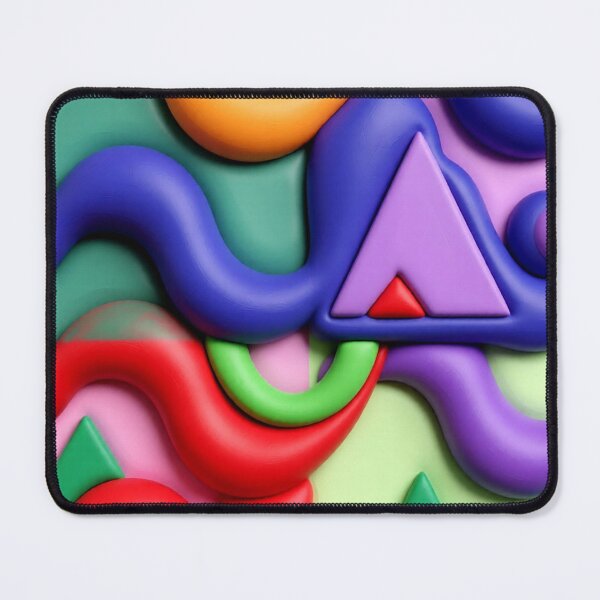 Item preview, triangular waves C colorful geometric abstract design designed and sold by SmashingDeals.
