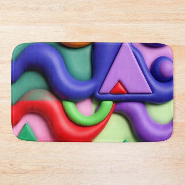 Item preview, triangular waves C colorful geometric abstract design designed and sold by SmashingDeals.