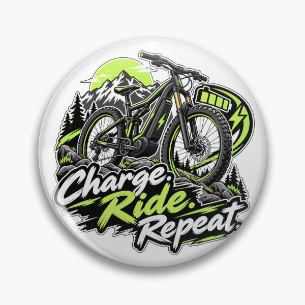 Item preview, E-Bike – Charge Ride Repeat designed and sold by RennradKunst.