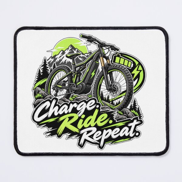 Item preview, E-Bike – Charge Ride Repeat designed and sold by RennradKunst.