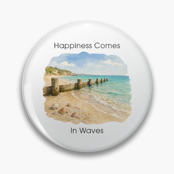 Item preview, Sea Glass Hunter - Sea Glass Lover Gifts - Beachcombing - Happiness Comes In Waves designed and sold by DesignByLeo.