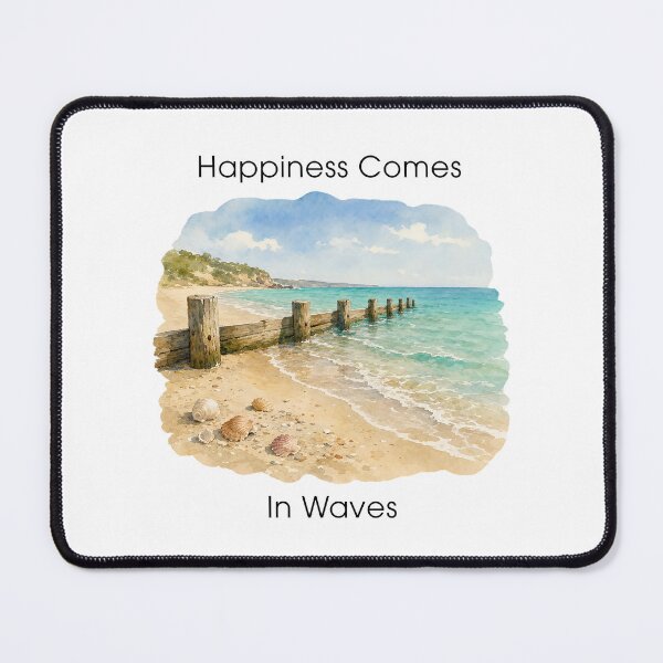 Item preview, Sea Glass Hunter - Sea Glass Lover Gifts - Beachcombing - Happiness Comes In Waves designed and sold by DesignByLeo.
