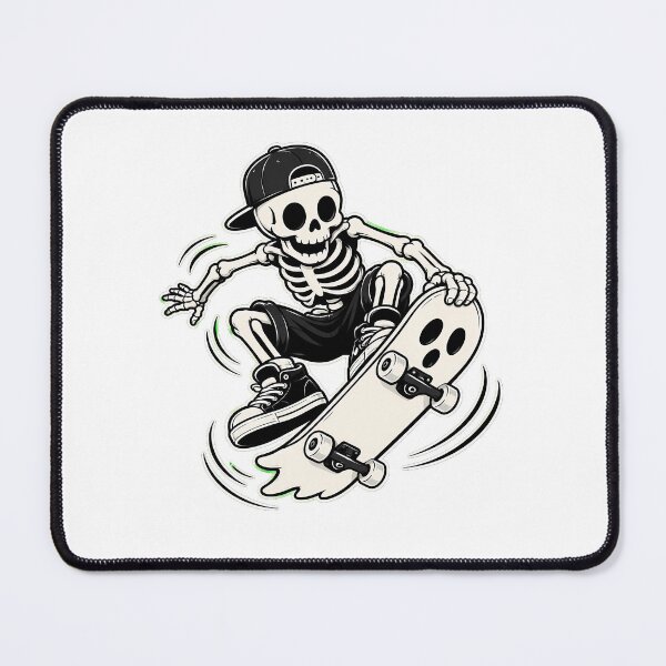 Item preview, Skateboarding Skeleton Ghost Streetwear Skater Mascot designed and sold by chattsuede.