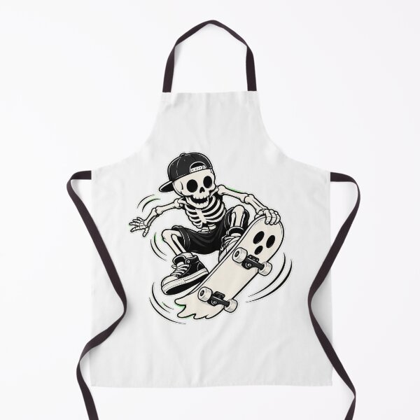 Item preview, Skateboarding Skeleton Ghost Streetwear Skater Mascot designed and sold by chattsuede.