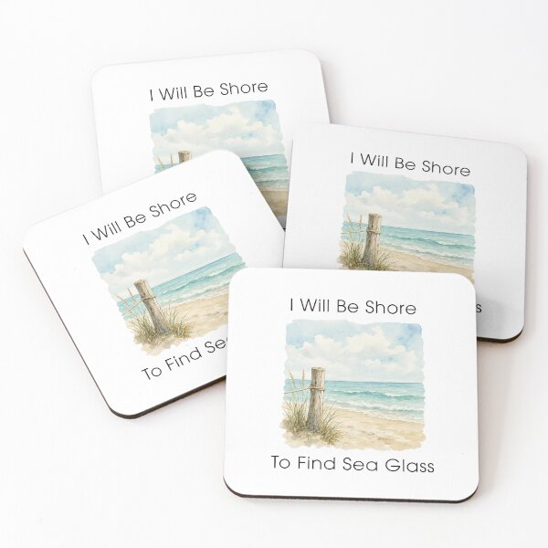 Item preview, Sea Glass Hunter - Sea Glass Lover Gifts - Beachcombing - I Will Be Shore To Find Sea Glass designed and sold by DesignByLeo.