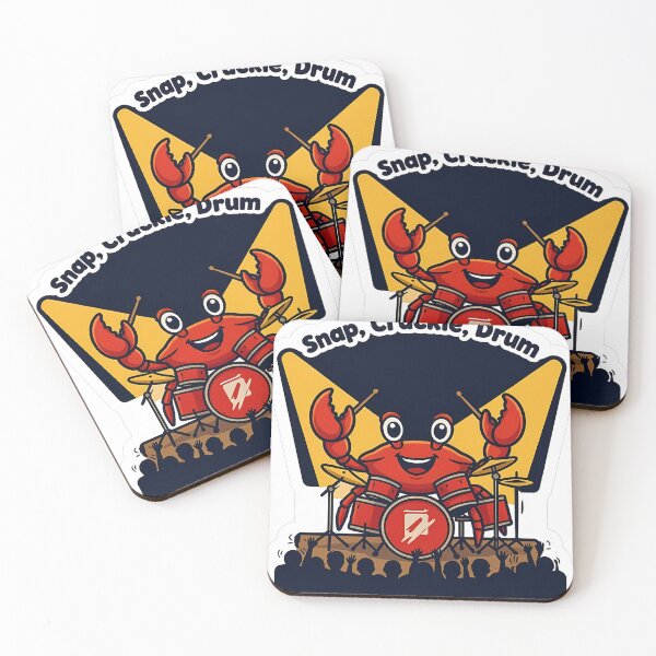 Item preview, Funny Crab Drummer – Snap Crackle Drum Musician Gift designed and sold by Isliath.