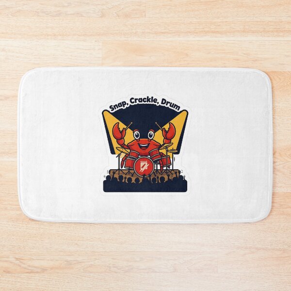 Item preview, Funny Crab Drummer – Snap Crackle Drum Musician Gift designed and sold by Isliath.