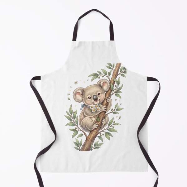 Item preview, Cozy Koala with Daisies designed and sold by StickVerse by Owais.
