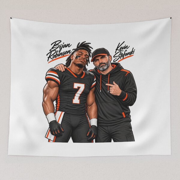 Item preview, Bijan Robinson #7 Kevin Stefanski Atlanta Falcons designed and sold by choudane.