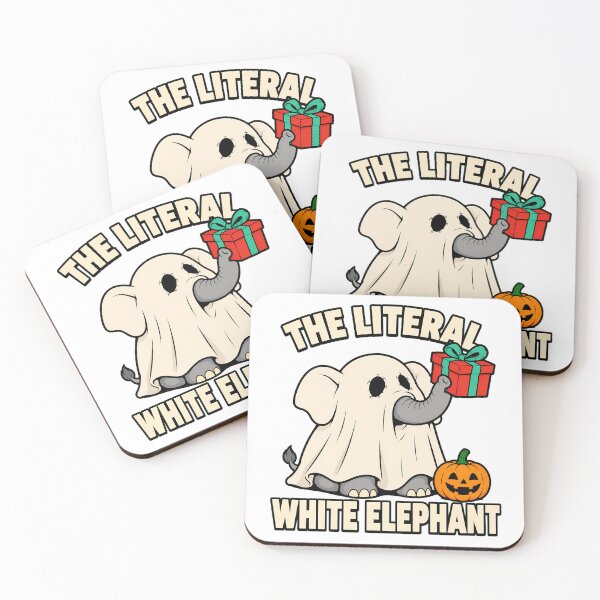 Item preview, Literal White Elephant Pun Funny Office Humor designed and sold by chattsuede.