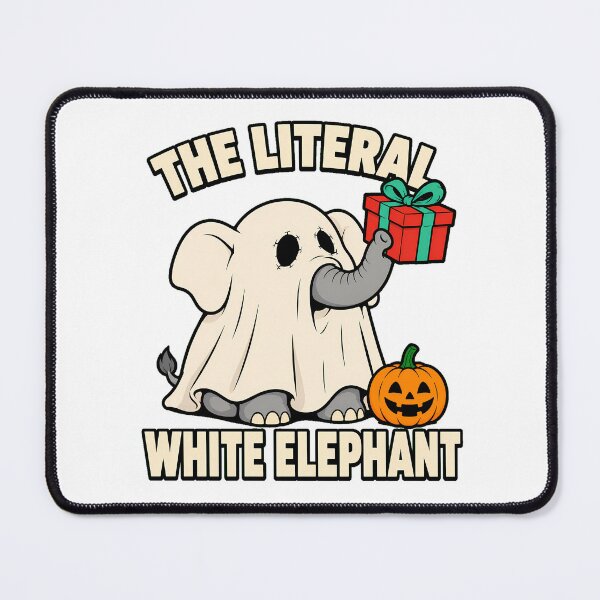 Item preview, Literal White Elephant Pun Funny Office Humor designed and sold by chattsuede.