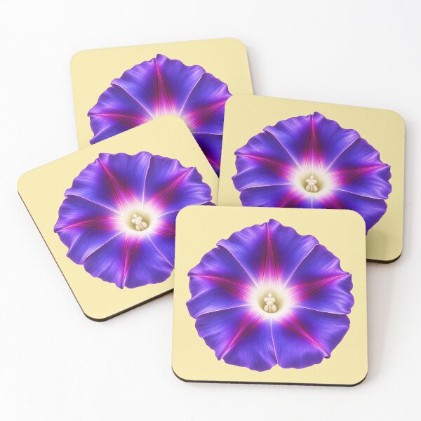 Item preview, Vibrant Purple Morning Glory Flower – Ipomoea Purpurea Botanical Art designed and sold by HO•Designs.