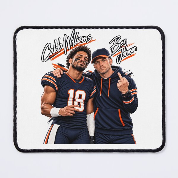 Item preview, Caleb Williams #18 Ben Johnson Chicago Bears designed and sold by choudane.