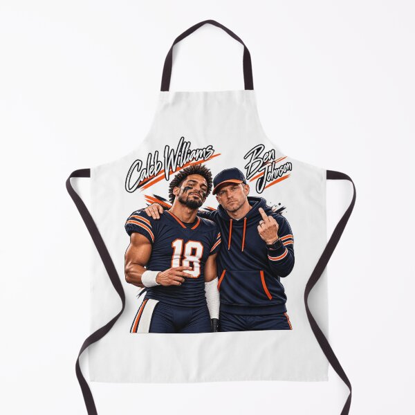 Item preview, Caleb Williams #18 Ben Johnson Chicago Bears designed and sold by choudane.