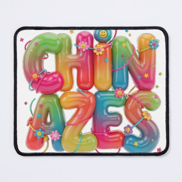 Item preview, Chinazes 3D Glossy Colorful Bubble Typography designed and sold by PoleksGraphics.