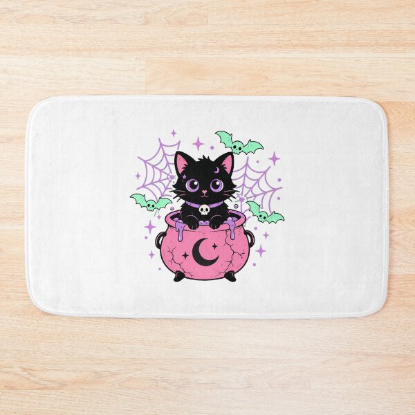 Item preview, Spooky Pastel Cauldron Cat Gothic Witchy Aesthetic designed and sold by chattsuede.