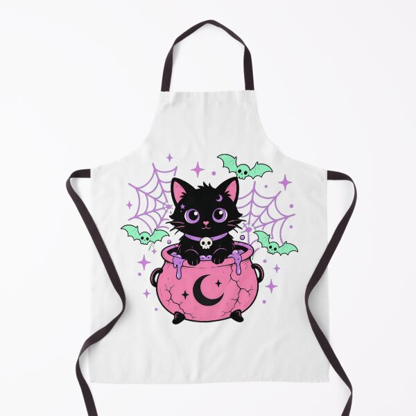 Item preview, Spooky Pastel Cauldron Cat Gothic Witchy Aesthetic designed and sold by chattsuede.