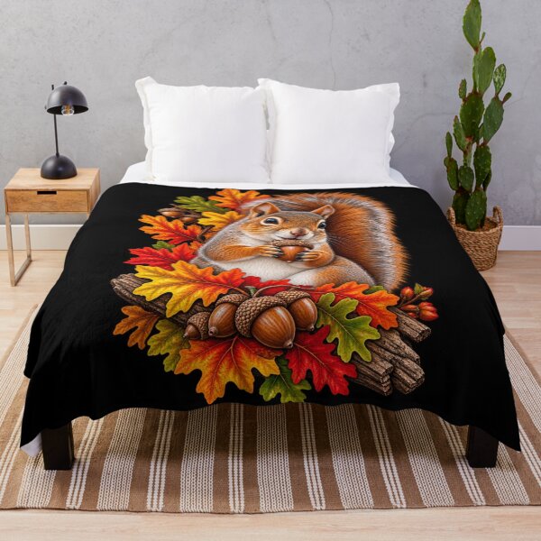 Item preview, Squirrel & Acorns-Autumn Woodland Wildlife designed and sold by RockitBaby.
