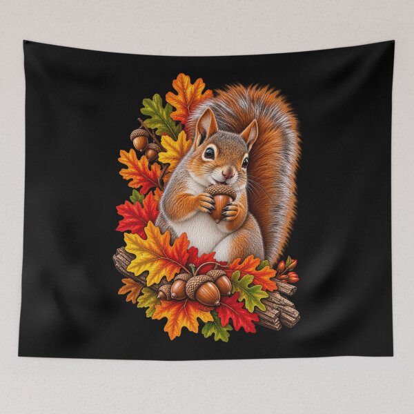 Item preview, Squirrel & Acorns-Autumn Woodland Wildlife designed and sold by RockitBaby.