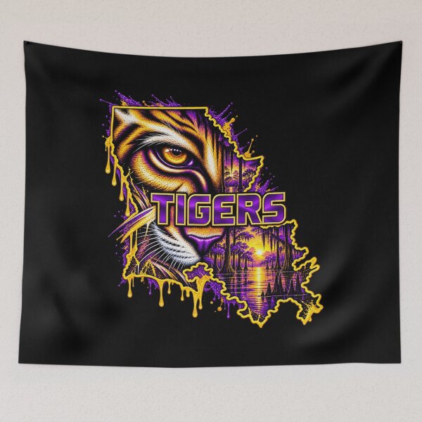 Item preview, Purple Gold Tiger Mascot designed and sold by lukecase.