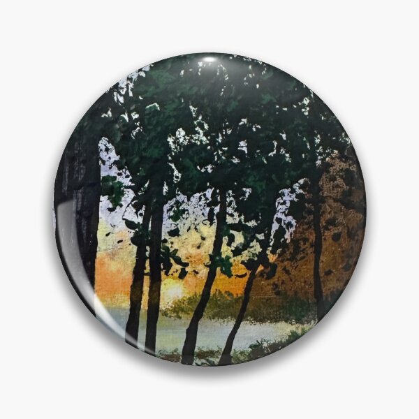 Item preview, Evening Falls Nature Theme Acrylic Painting 5" X 7" Wall Art Decor designed and sold by Deb Bossert Artworks.