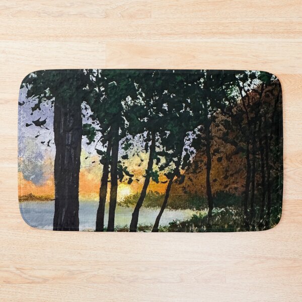 Item preview, Evening Falls Nature Theme Acrylic Painting 5" X 7" Wall Art Decor designed and sold by Deb Bossert Artworks.