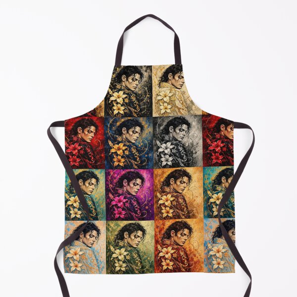 Item preview, Michael Jackson Wallpaper – Colorful Floral Portrait Collage designed and sold by LuluLeb.