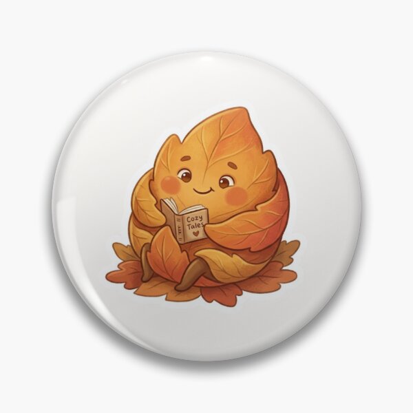 Item preview, Cute Leaf Reading Book Autumn Sticker designed and sold by Cerys-GS.