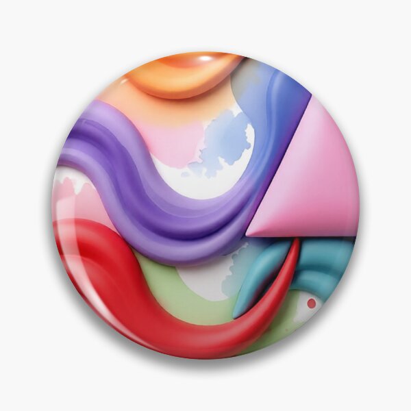 Item preview, water waves C colorful geometric watercolor abstract design designed and sold by SmashingDeals.