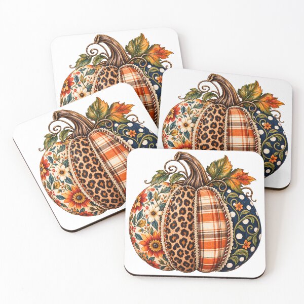 Item preview, Fall Pumpkin Harvest – Plaid Leopard Floral Autumn Thanksgiving designed and sold by Rtcraftani.