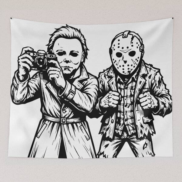 Item preview, Horror Icons - Michael Myers & Jason Voorhees designed and sold by Brexmore3.