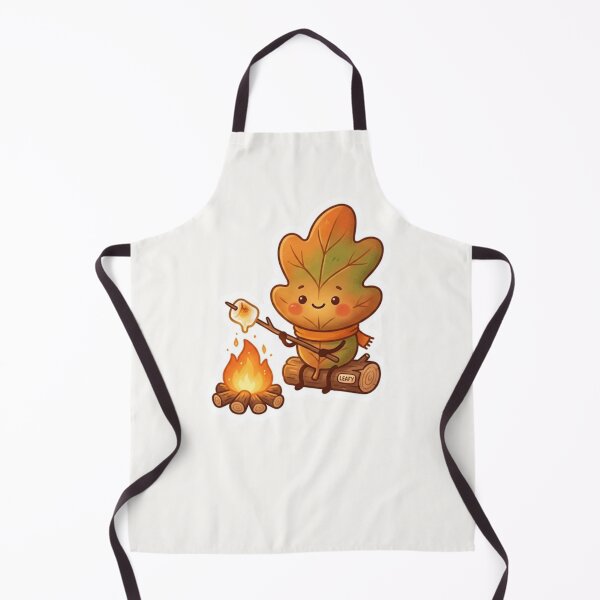 Item preview, Cute Leaf Toasting Marshmallow Autumn Sticker designed and sold by Cerys-GS.