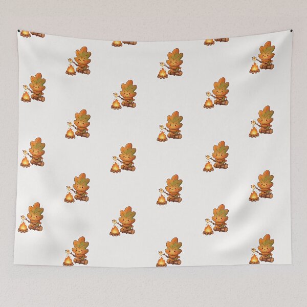 Item preview, Cute Leaf Toasting Marshmallow Autumn Sticker designed and sold by Cerys-GS.