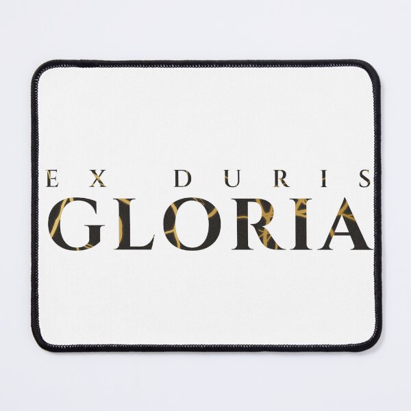 Item preview, Ex Duris Gloria Kintsugi Gold Cracked Latin Quote designed and sold by Printsby.