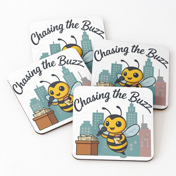 Item preview, Cute Bee Journalist – Chasing the Buzz Reporter Gift designed and sold by Isliath.
