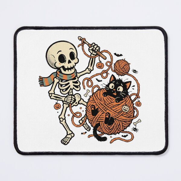 Item preview, halloween crochet Skeletons cat designed and sold by world+167.