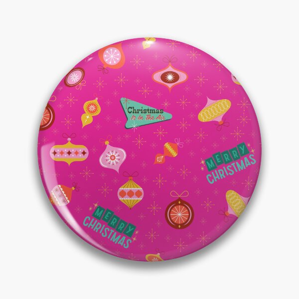 Item preview, Vintage Retro 1960's Christmas Ornaments on Pink  designed and sold by KSimpson838.