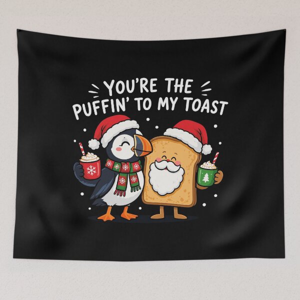 Item preview, Funny Puffin and Toast Christmas Shirt | Cute Holiday Food Pun | Festive Puffin Lover Gift designed and sold by mraihan.