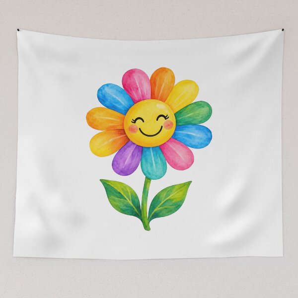 Item preview, Smiling flower designed and sold by trendspatterns.