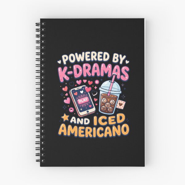 Item preview,  Cute K-Drama Lover Gift Powered K-Dramas and Iced Americano designed and sold by HappyHarmony40.