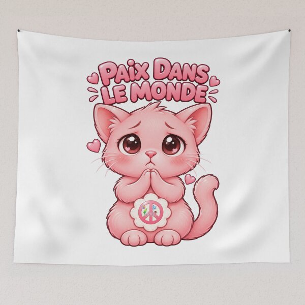 Item preview, Little Cat of Peace of Namaloue designed and sold by cheznamaloue.