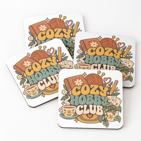 Item preview, Retro Cozy Hobby Club Design designed and sold by Thai Vibe Studio.