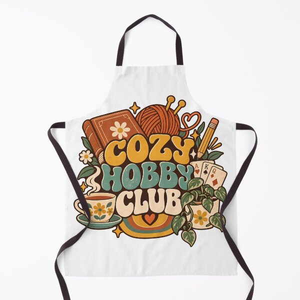 Item preview, Retro Cozy Hobby Club Design designed and sold by Thai Vibe Studio.