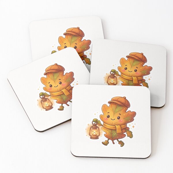 Item preview, Cute Leaf Holding Lantern Autumn Sticker designed and sold by Cerys-GS.