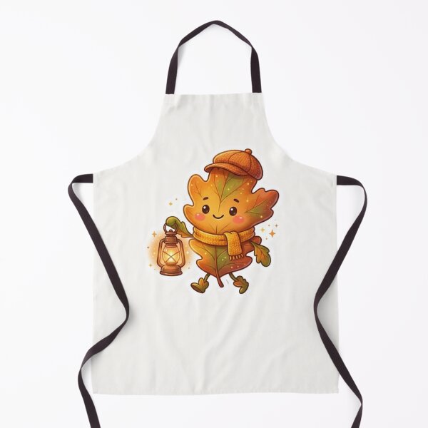 Item preview, Cute Leaf Holding Lantern Autumn Sticker designed and sold by Cerys-GS.