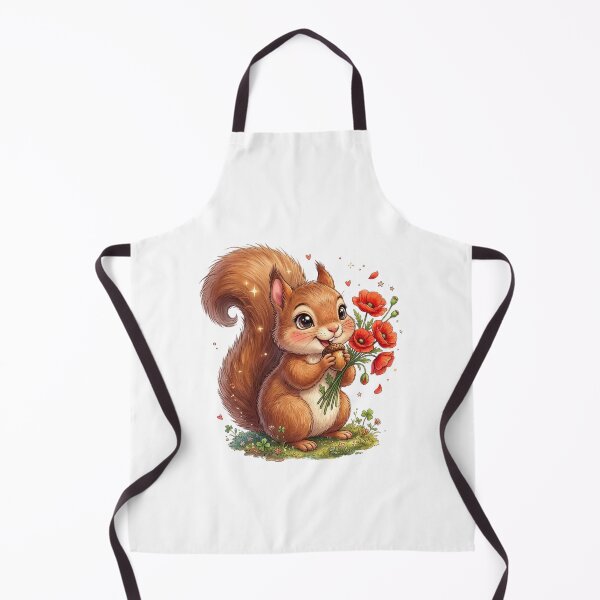 Item preview, Magical Squirrel with Poppies designed and sold by StickVerse by Owais.