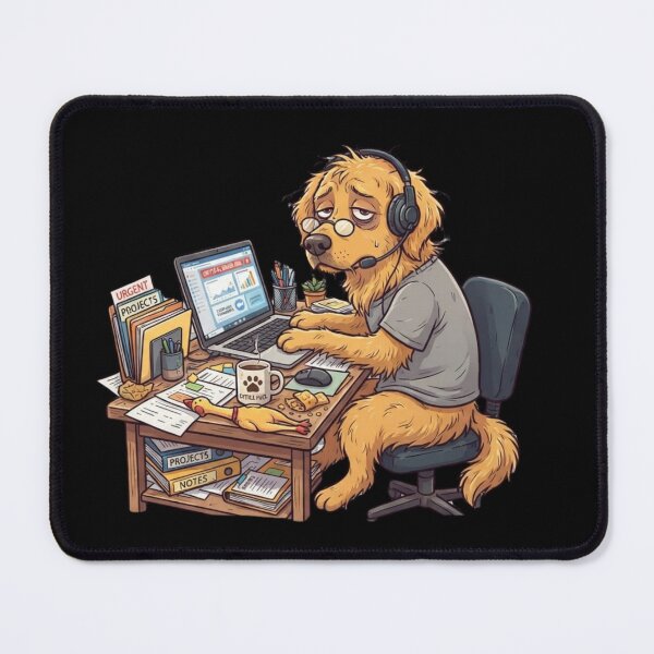 Item preview, Overworked dog designed and sold by BiaSMartins.