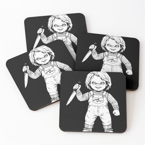 Item preview, Creepy Chucky Doll Line Art - Horror Killer Doll  designed and sold by Brexmore3.